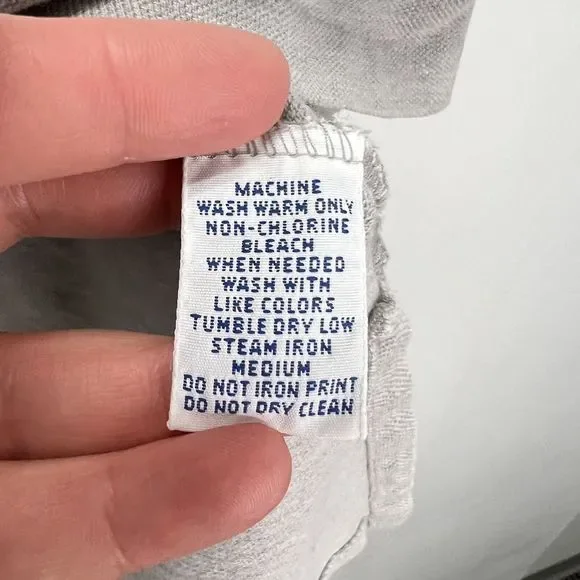 Polo Sport Vintage Ralph Lauren Large Logo Made in USA Grey Polo Shirt M - Picture 7 of 10